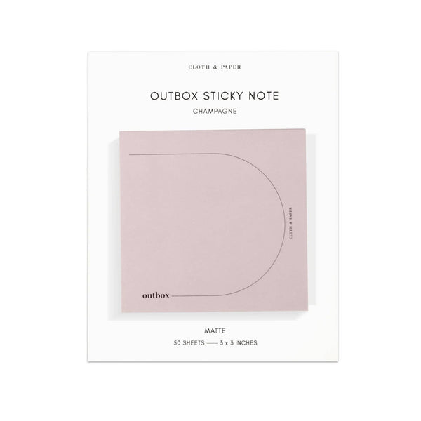 Inbox Sticky Notes in Porcelain