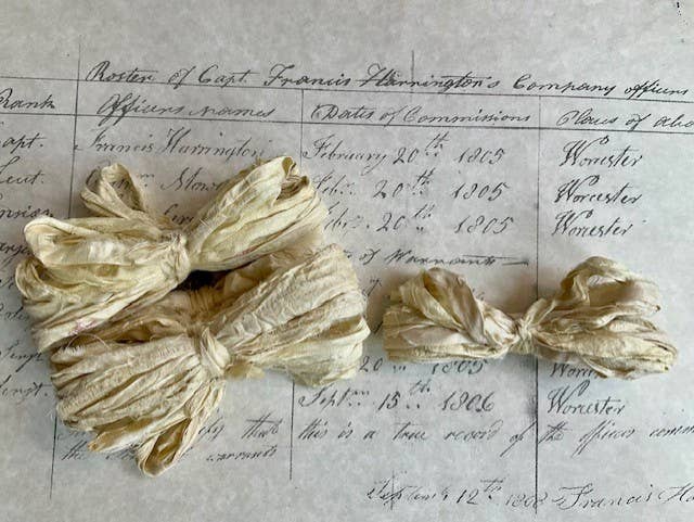 Cream Torn Silk Sari Ribbon | 5yd