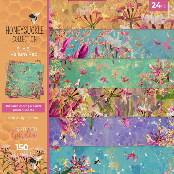 Honeysuckle 8x8 Vellum Pad {Nature's Garden}