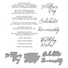 Let's Celebrate Sentiments Press Plate + Die Set | Yana Smakula