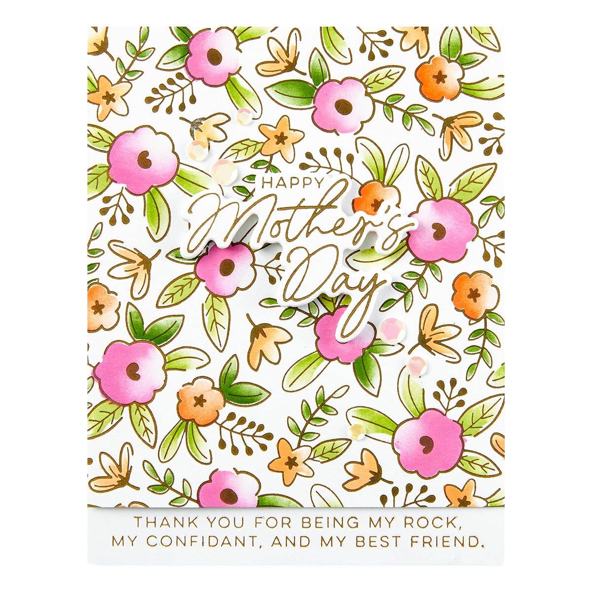 Let's Celebrate Sentiments Press Plate + Die Set | Yana Smakula
