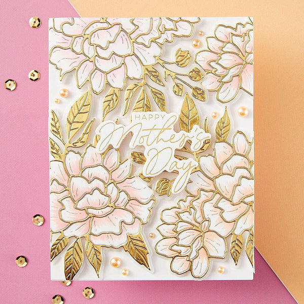 Let's Celebrate Sentiments Press Plate + Die Set | Yana Smakula