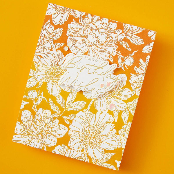 Let's Celebrate Sentiments Press Plate + Die Set | Yana Smakula