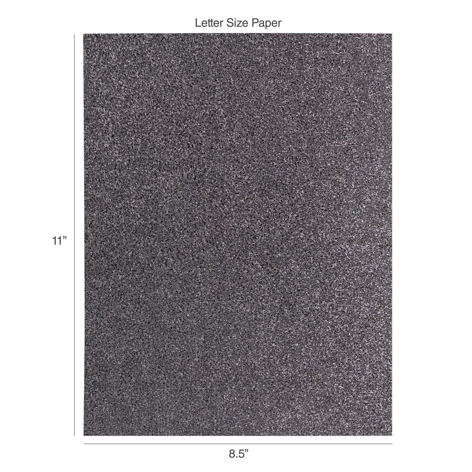 Midnight Masquerade 8.5x11 Diamond Chic Glitter Cardstock 5pk