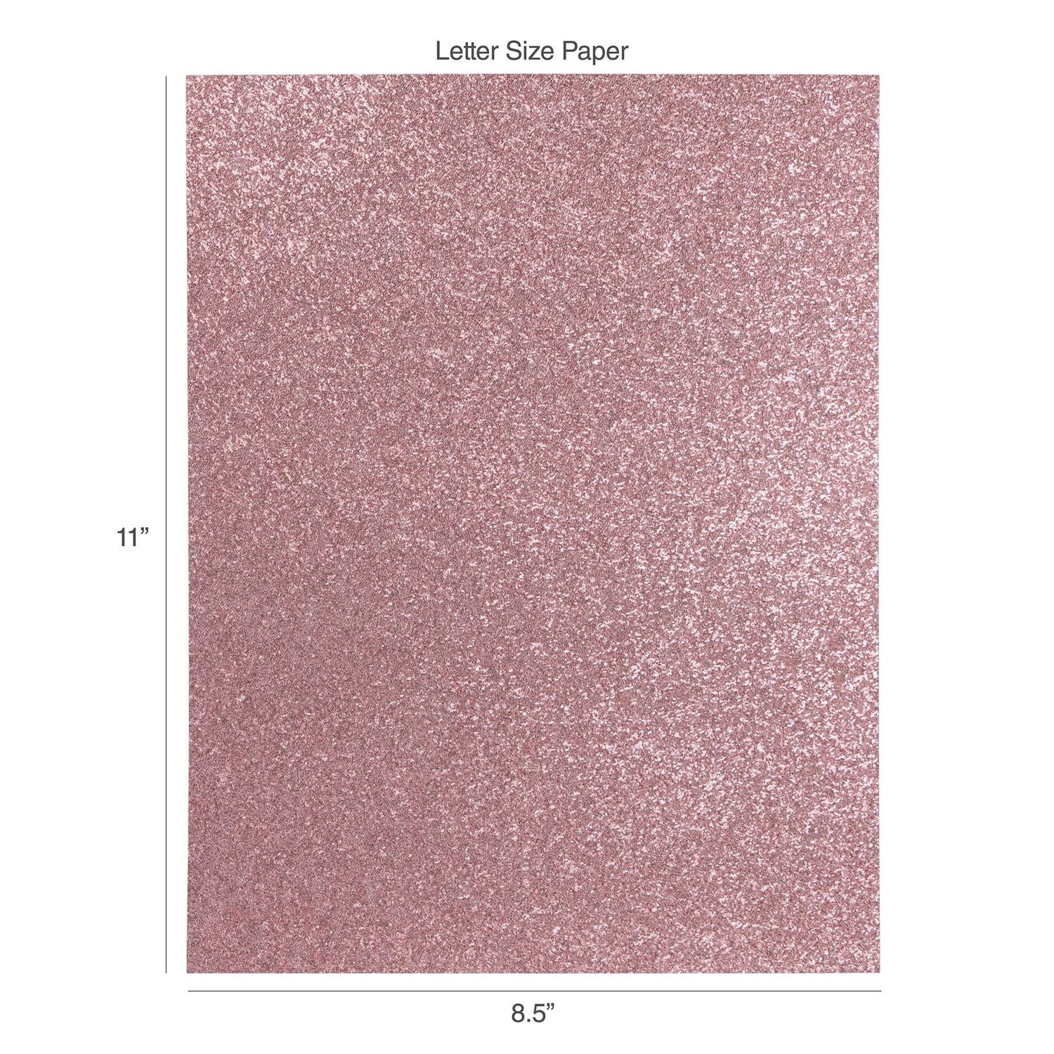 Princess Pink 8.5x11 Diamond Chic Glitter Cardstock 5pk