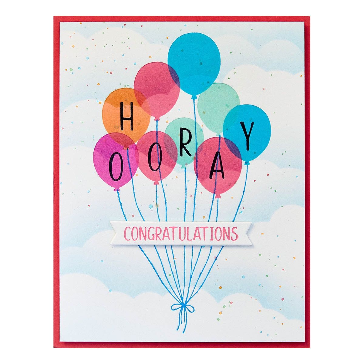 Happy Hooray Balloons Registration Press Plate + Die Set
