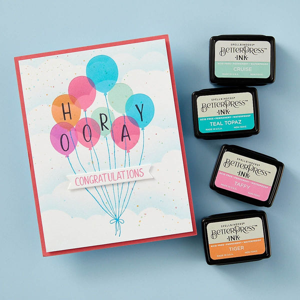 Happy Hooray Balloons Registration Press Plate + Die Set