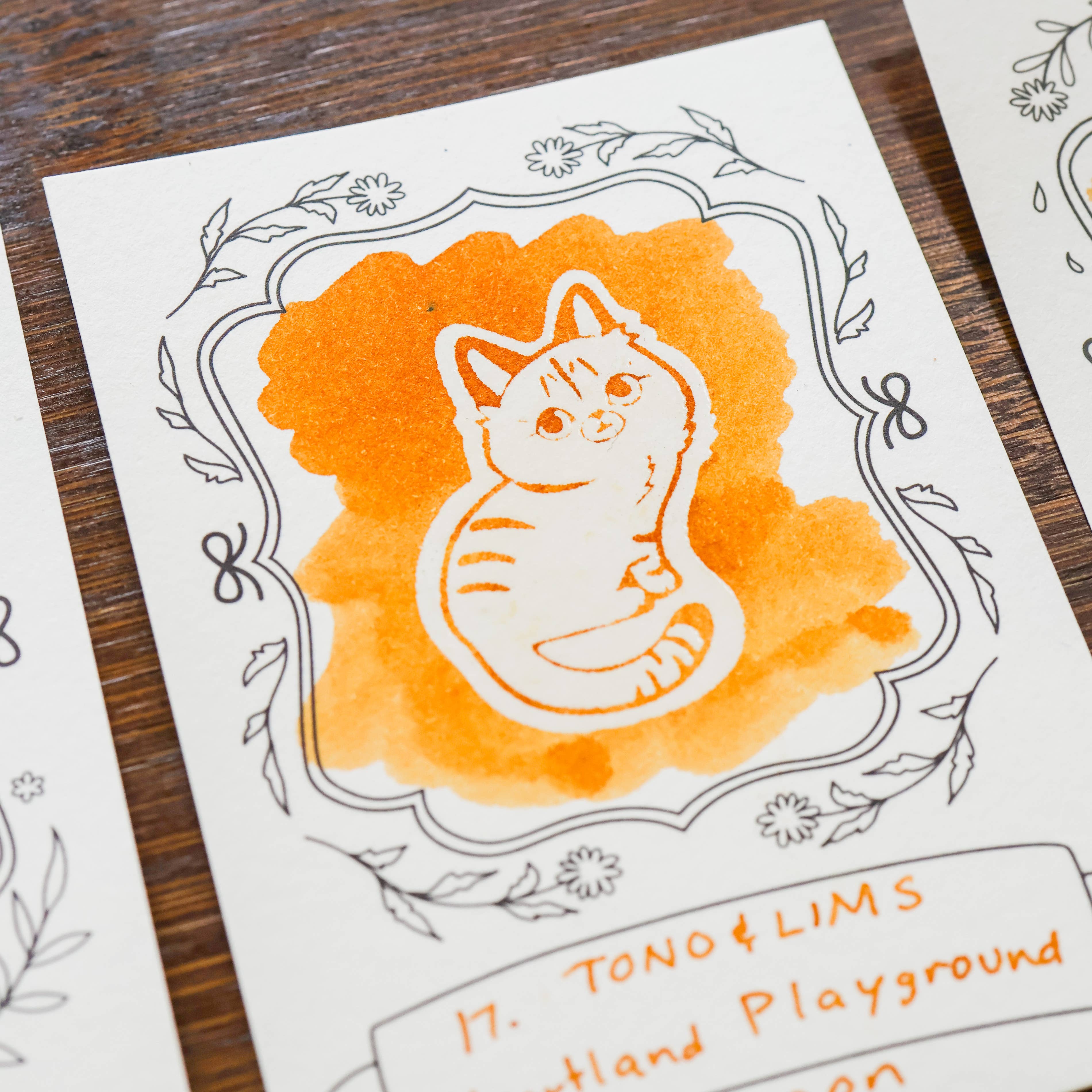Neighborhood Cats Ink Swatching Cards