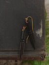 French Black Vintage Nib Earrings