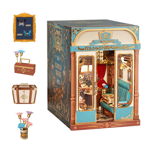 European Travels Motion Scene Diorama Book Nook Kit