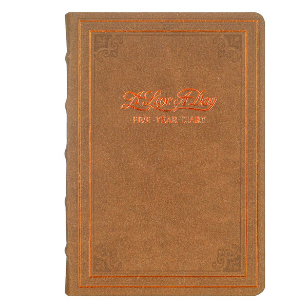 Brown 5-Year Line-a-Day A6 Leather Journal
