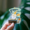 Marshmallow Candle Transparent Vinyl Sticker