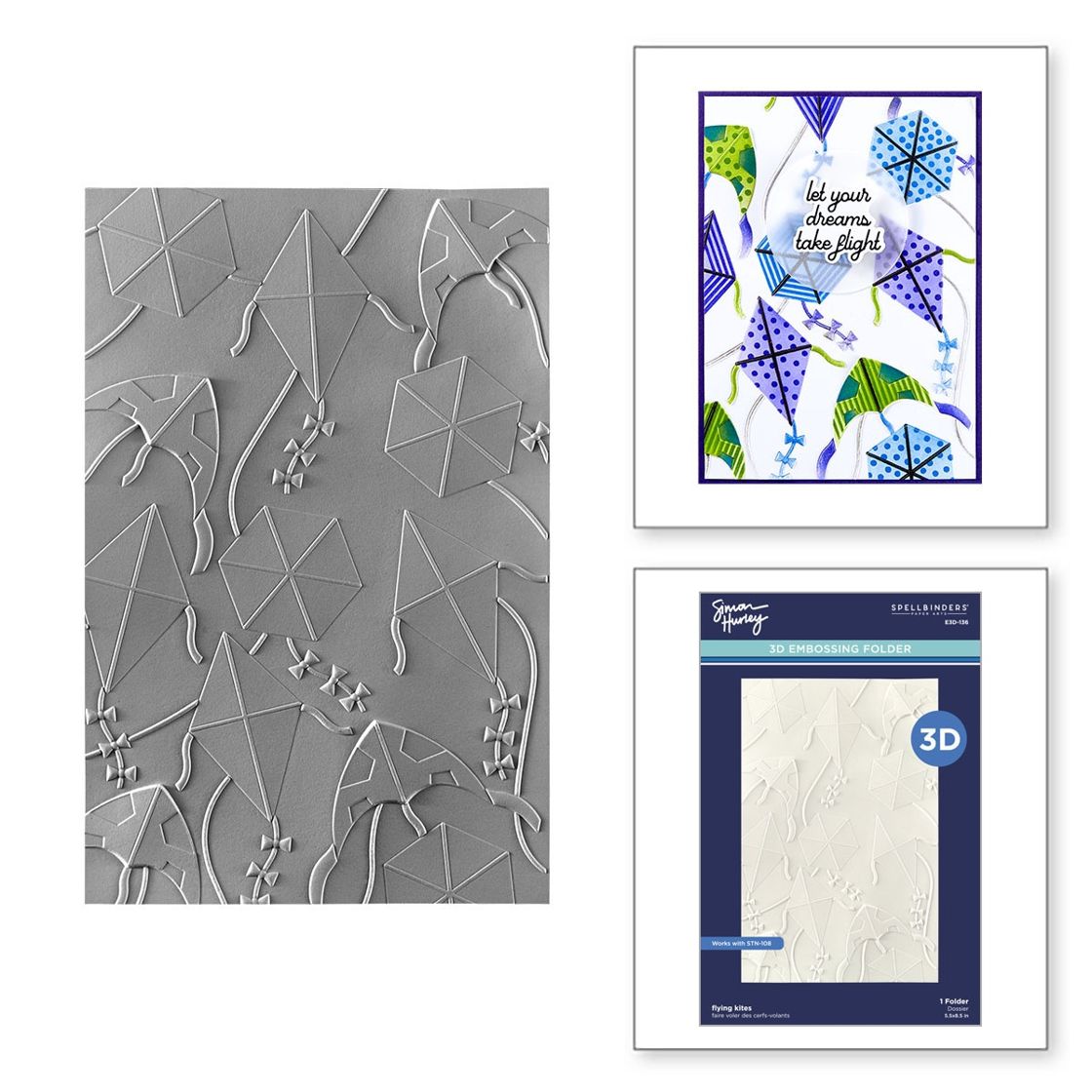 Flying Kites 3D Embossing Folder | Sky's The Limit