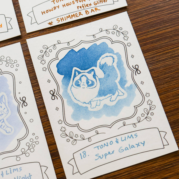 Neighborhood Cats Ink Swatching Cards