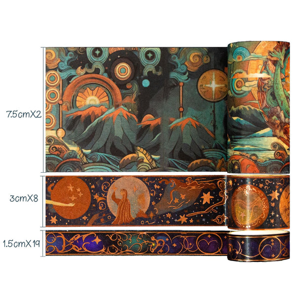 Golden Magic 29-Roll Washi Tape Set