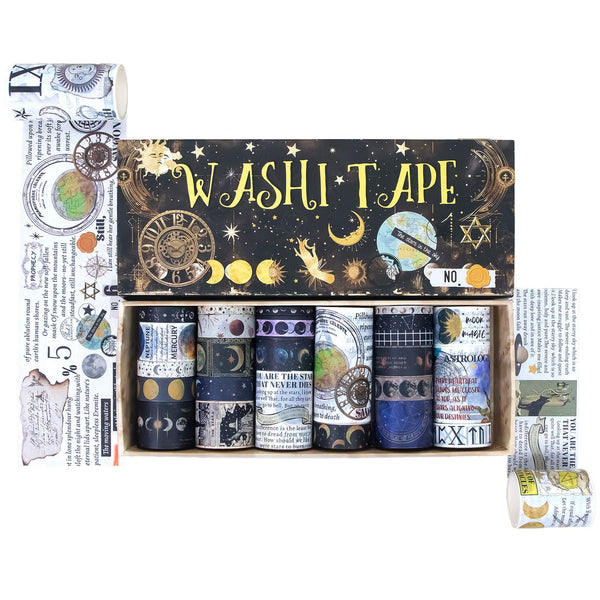 Celestial Prophecy 25-Roll Washi Tape Set