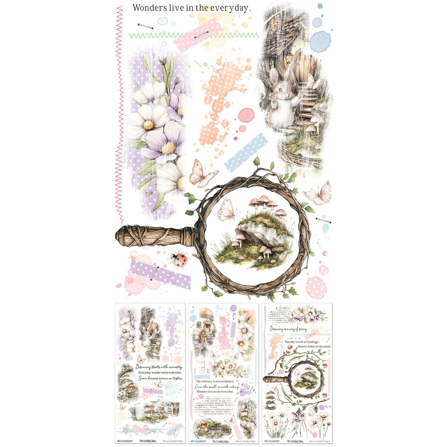 Looking Glass Blendable Rub-On Transfer Set