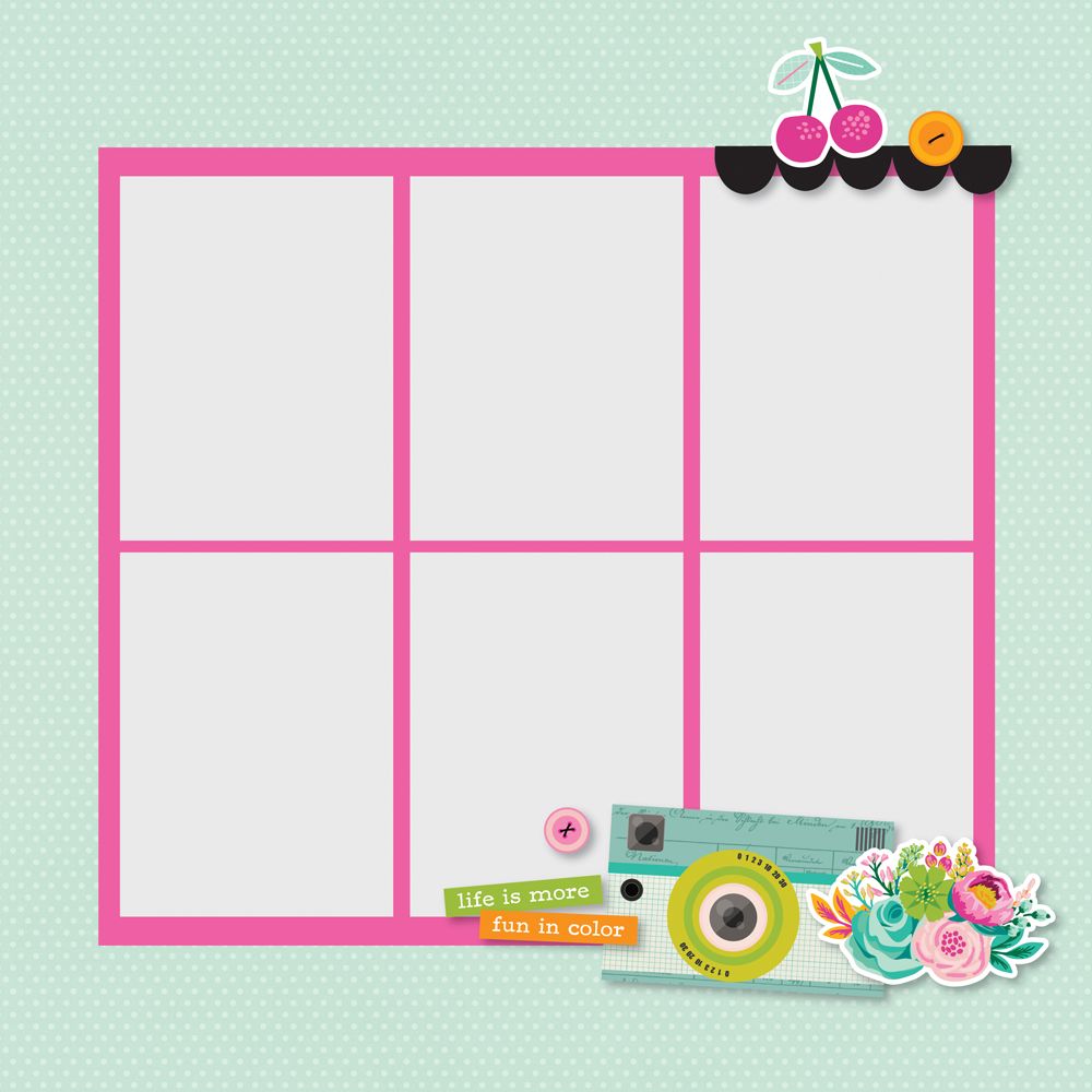 Color Me Happy Simple Page Pieces