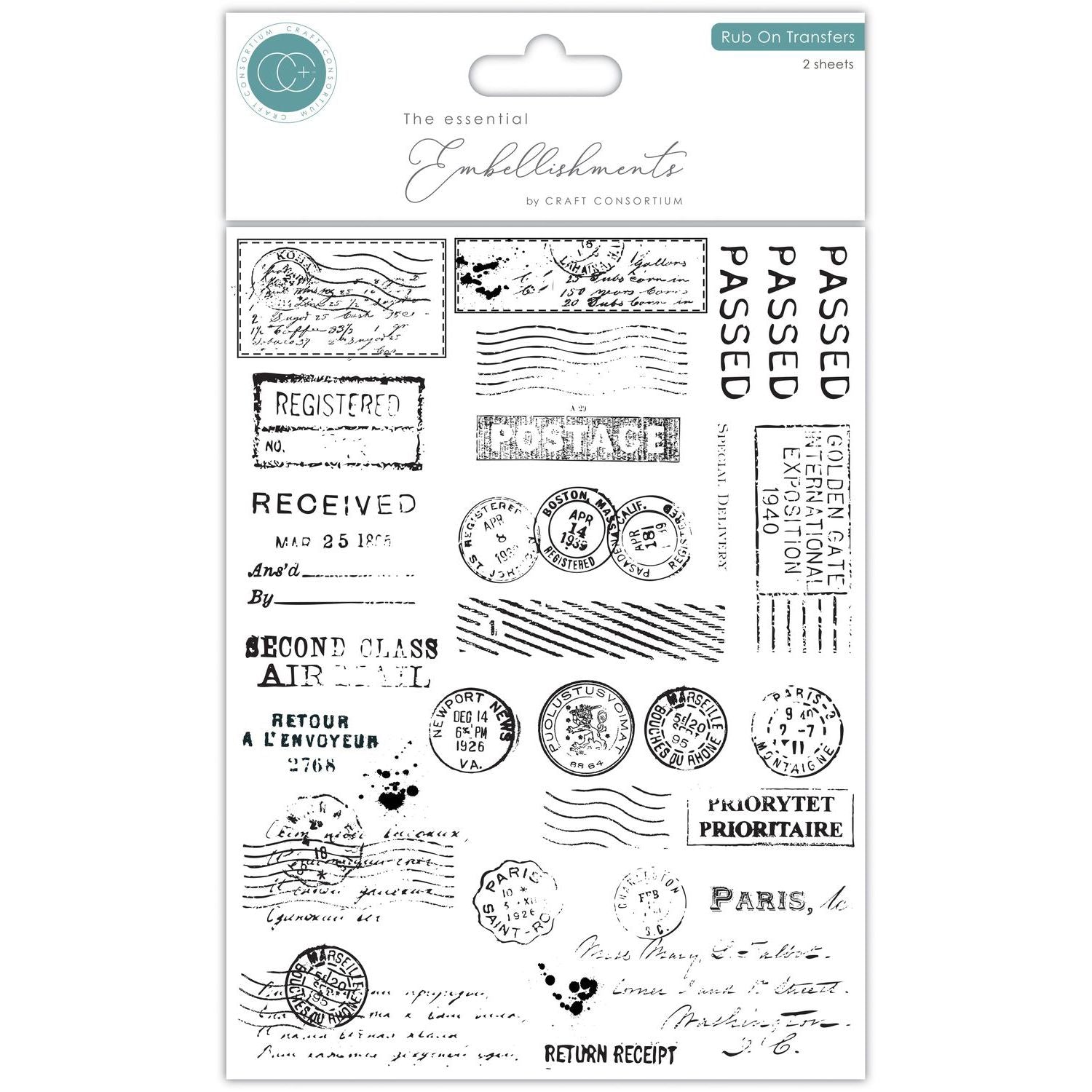 Postmark Rub-on Transfers | The Collector