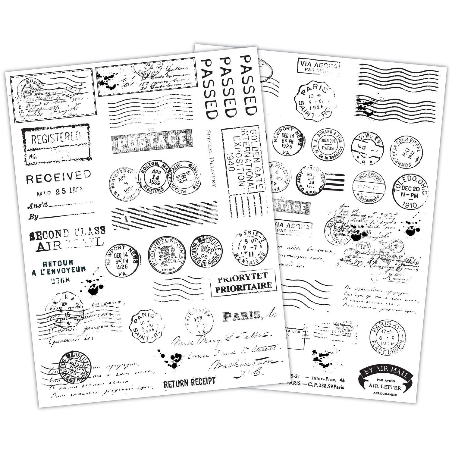 Postmark Rub-on Transfers | The Collector