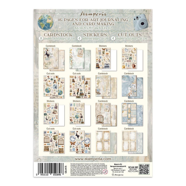 Secret Diary Junk Journal Book | Backgrounds, Stickers, and Cut-outs