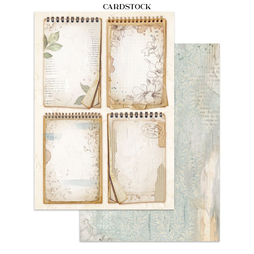 Secret Diary Junk Journal Book | Backgrounds, Stickers, and Cut-outs