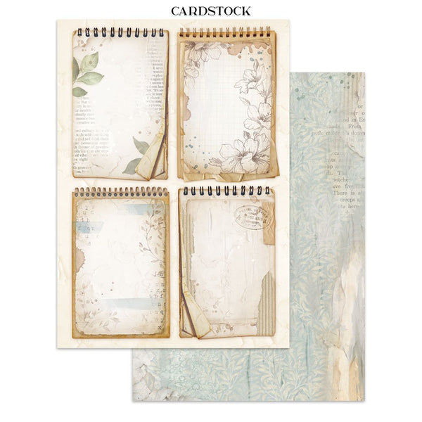 Secret Diary Junk Journal Book | Backgrounds, Stickers, and Cut-outs