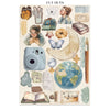 Secret Diary Junk Journal Book | Backgrounds, Stickers, and Cut-outs