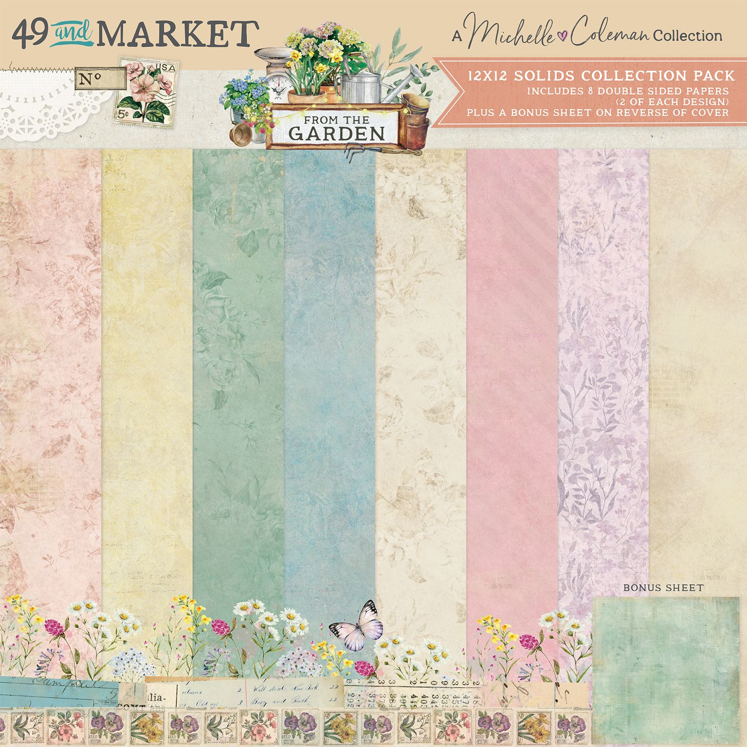 From the Garden 12x12 Solids Pack