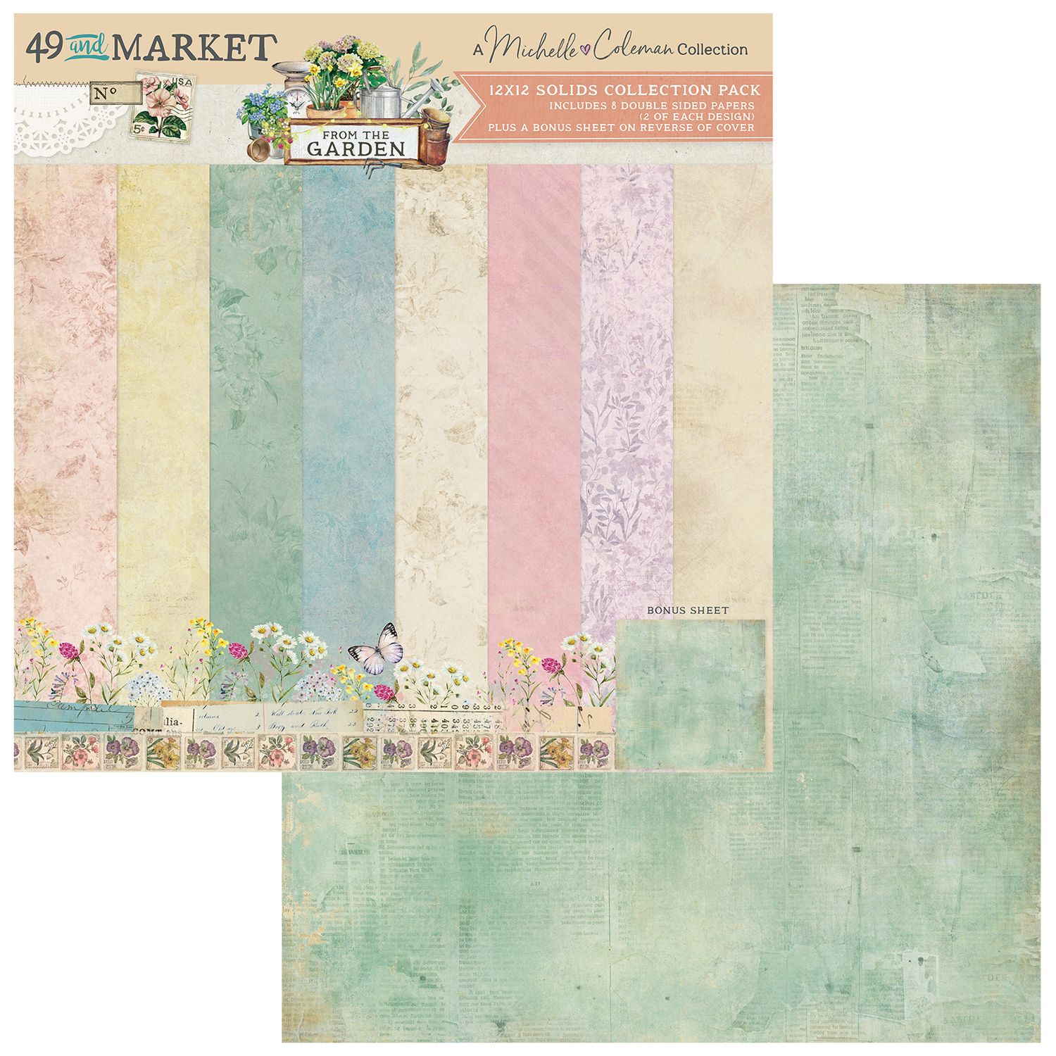 From the Garden 12x12 Solids Pack
