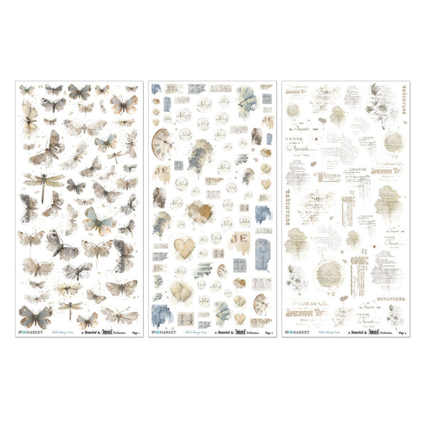 Faded Memory Lane 6x12 Blendable Rub-on Transfers