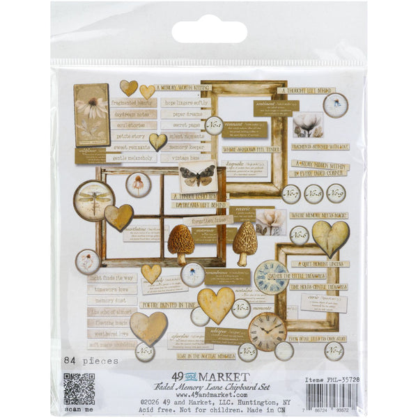Faded Memory Lane Chipboard Set