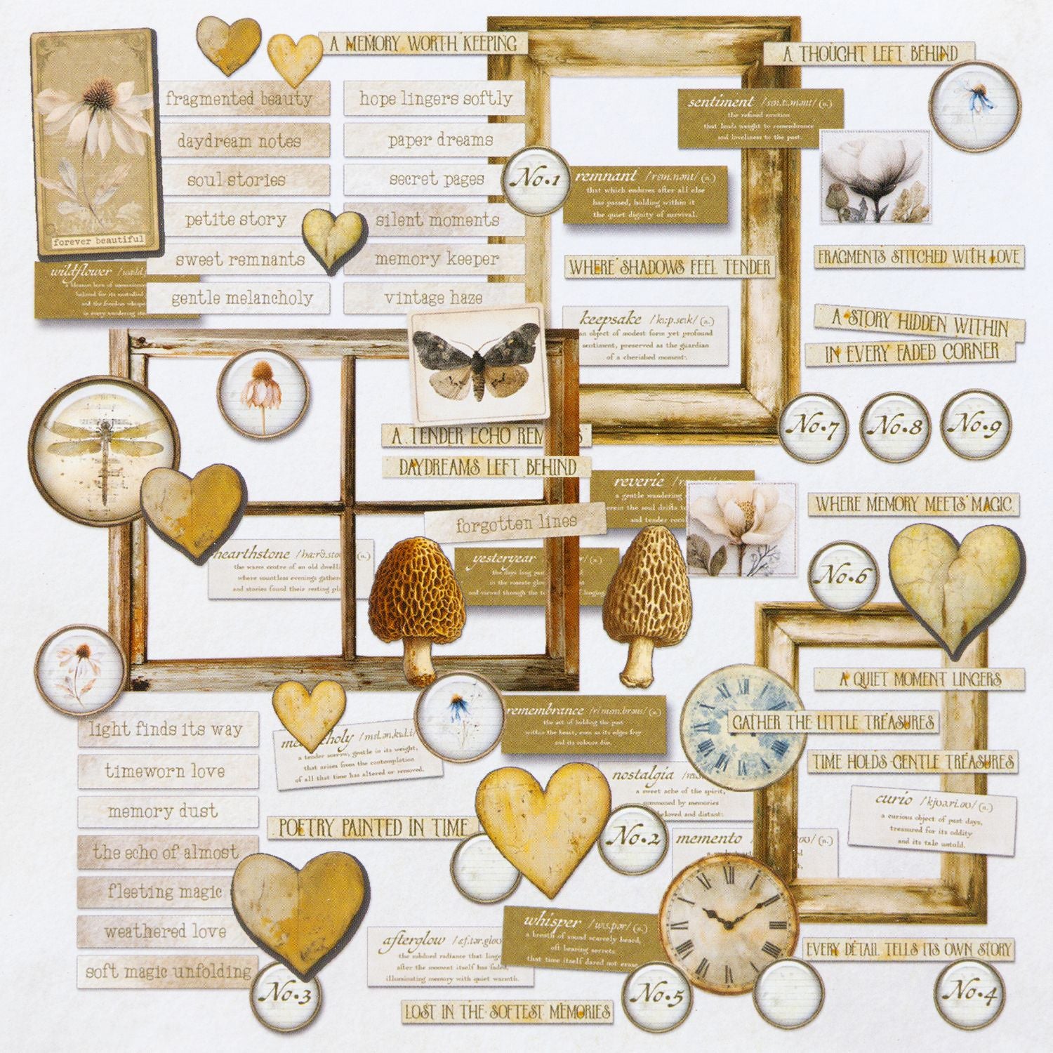 Faded Memory Lane Chipboard Set