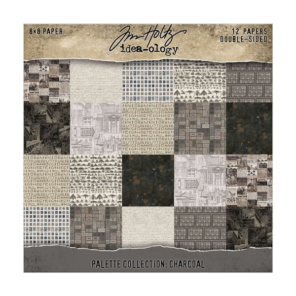 {coming soon!} Palette Collection: Charcoal | 8x8 Double-Sided Cardstock Paper Pack | idea-ology