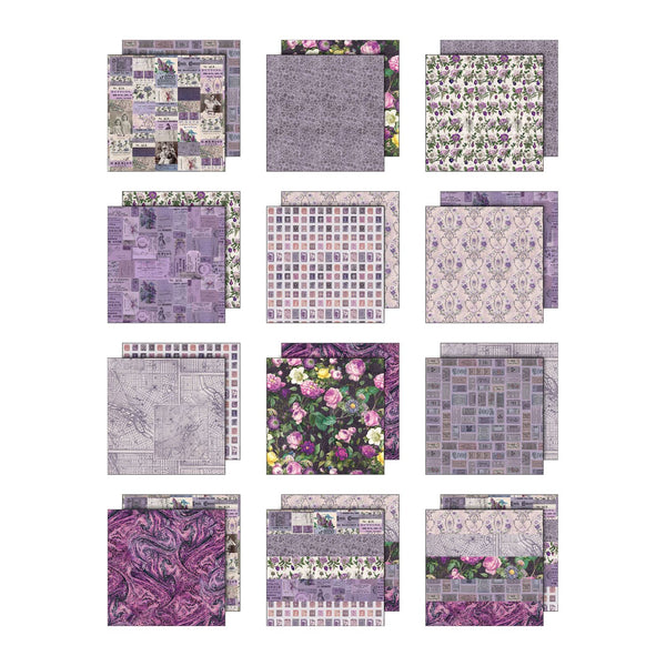 {coming soon!} Palette Collection: Purple | 8x8 Double-Sided Cardstock Paper Pack | idea-ology
