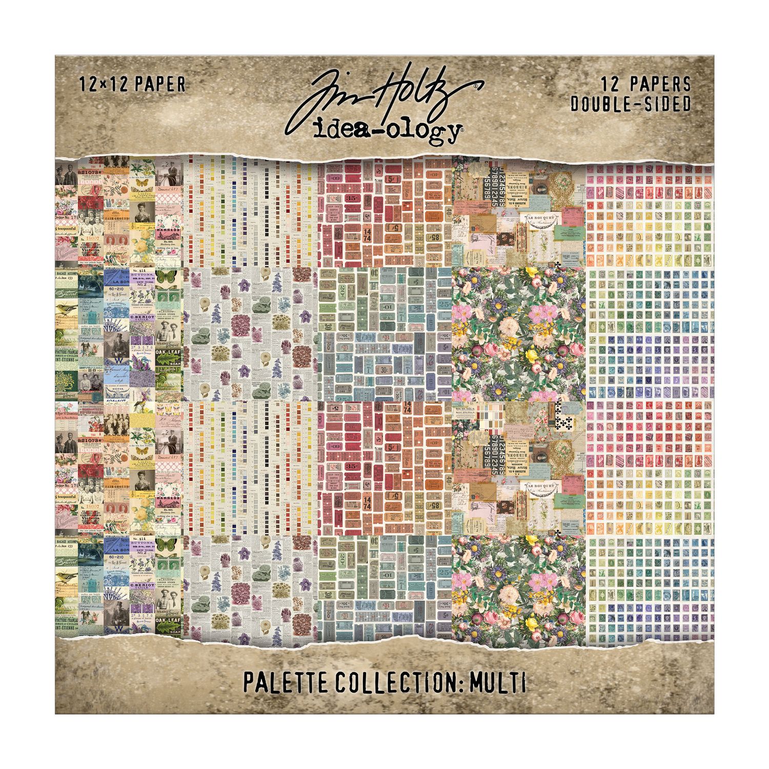 {coming soon: eta July} Palette Collection: Multi/Rainbow Double-Sided Cardstock Paper Pack | idea-ology