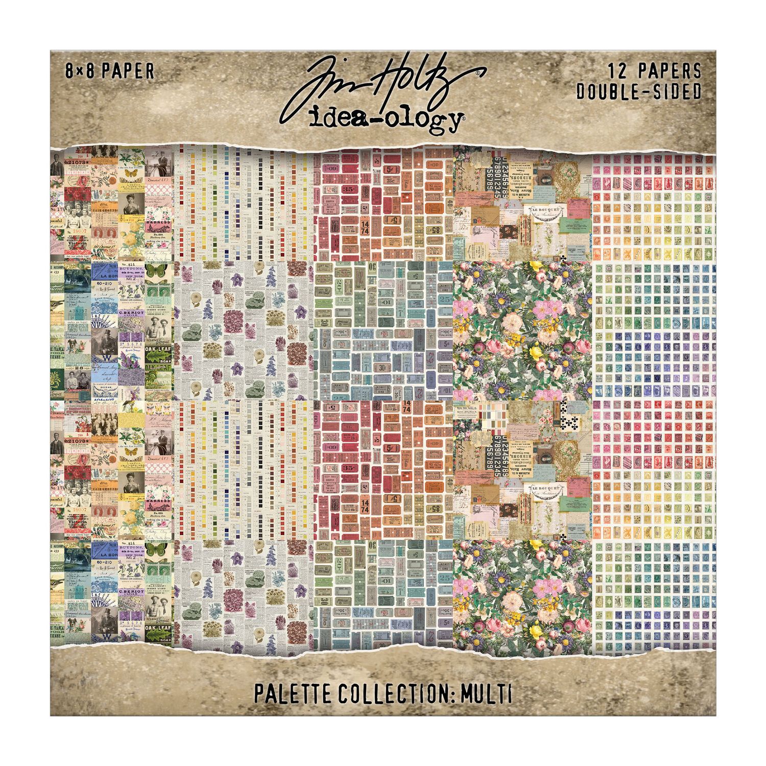 {coming soon: eta July} Palette Collection: Multi/Rainbow Double-Sided Cardstock Paper Pack | idea-ology