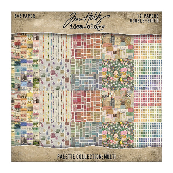 {coming soon!} Palette Collection: Multi/Rainbow | 8x8 Double-Sided Cardstock Paper Pack | idea-ology