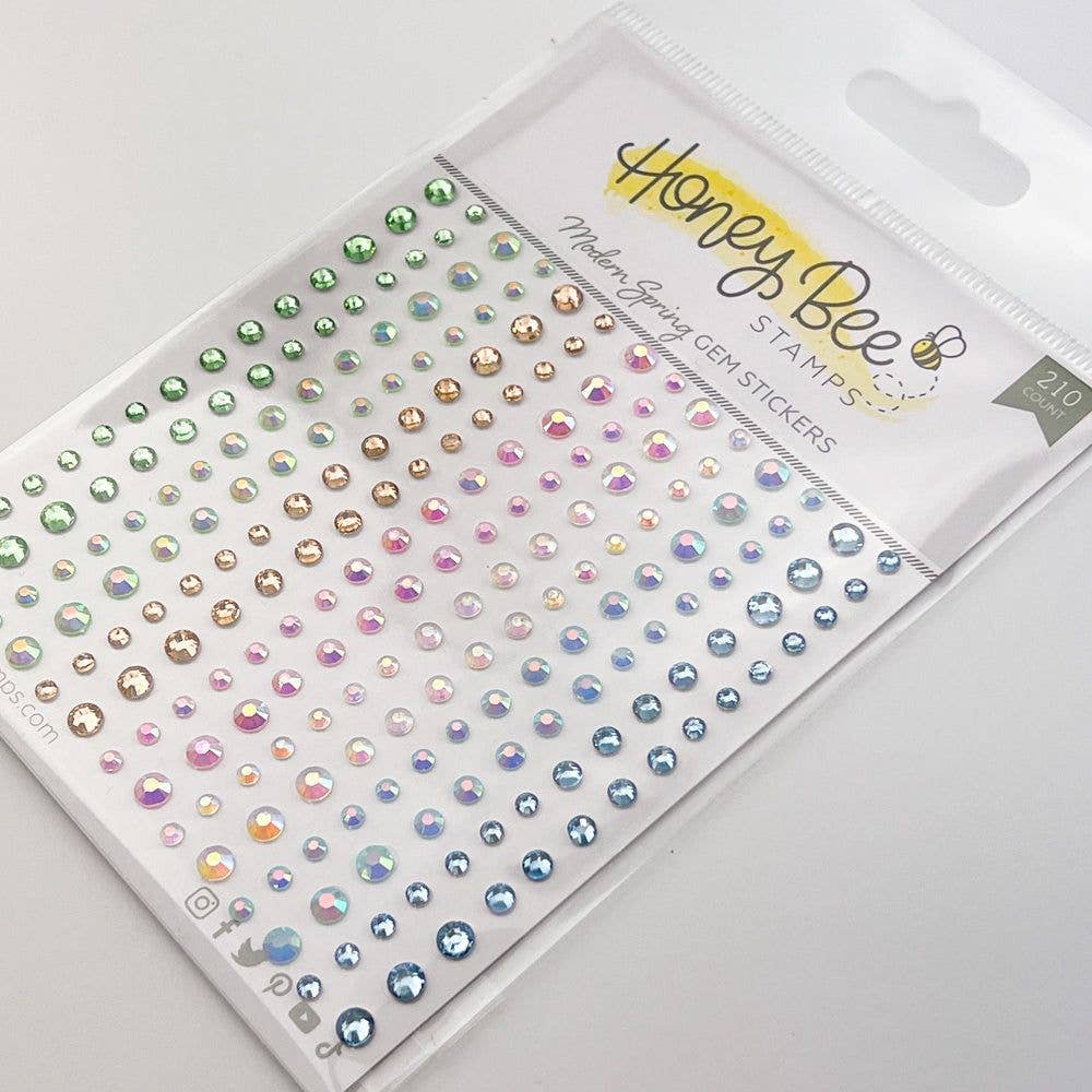 Modern Spring Gem Stickers