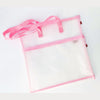 Clear Vinyl Reinforced Mesh Zippered Craft Bags
