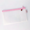 Clear Vinyl Reinforced Mesh Zippered Craft Bags