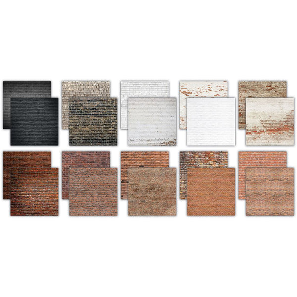 Brick Textures 2 12x12 Double-Sided Paper Pad