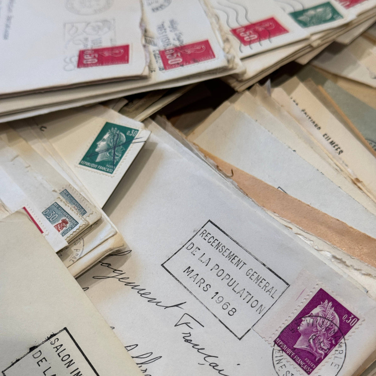 Vintage French Ephemera Envelope Bundles