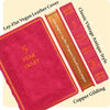 Red 5-Year A6 Vintage Vegan Leather Journal