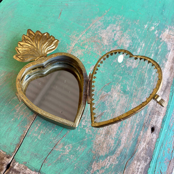 Glass Sacred Heart Boxes