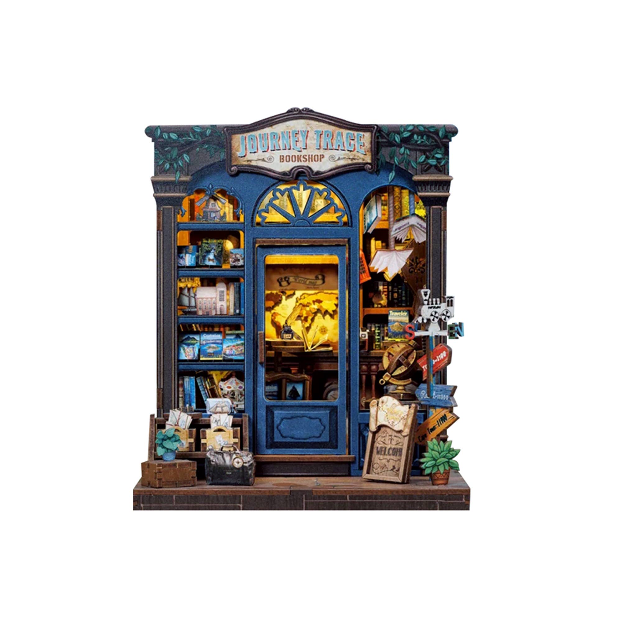 Journey Trace Bookshop Diorama Book Nook Kit