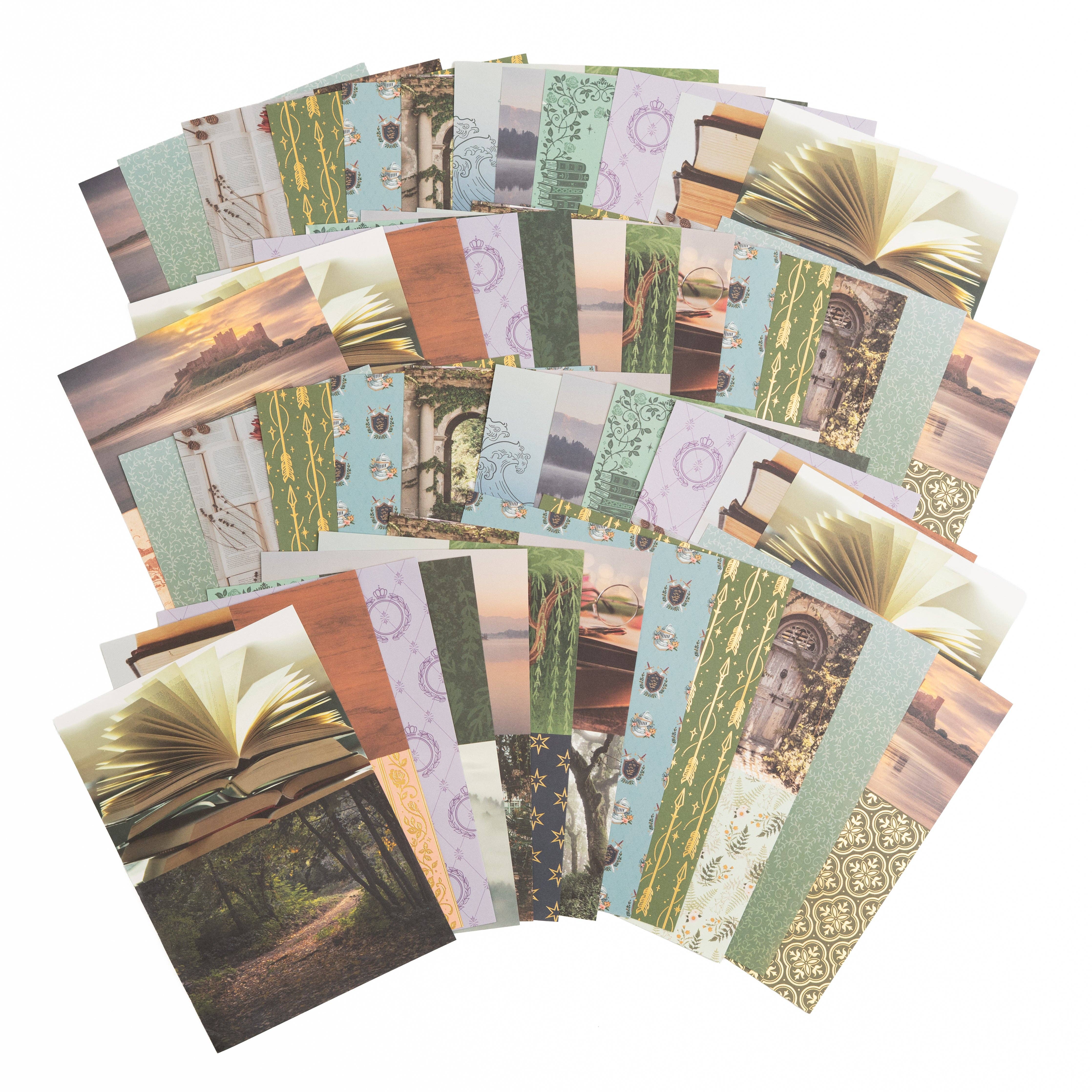 Enchanted Chapters Collage Paper Book