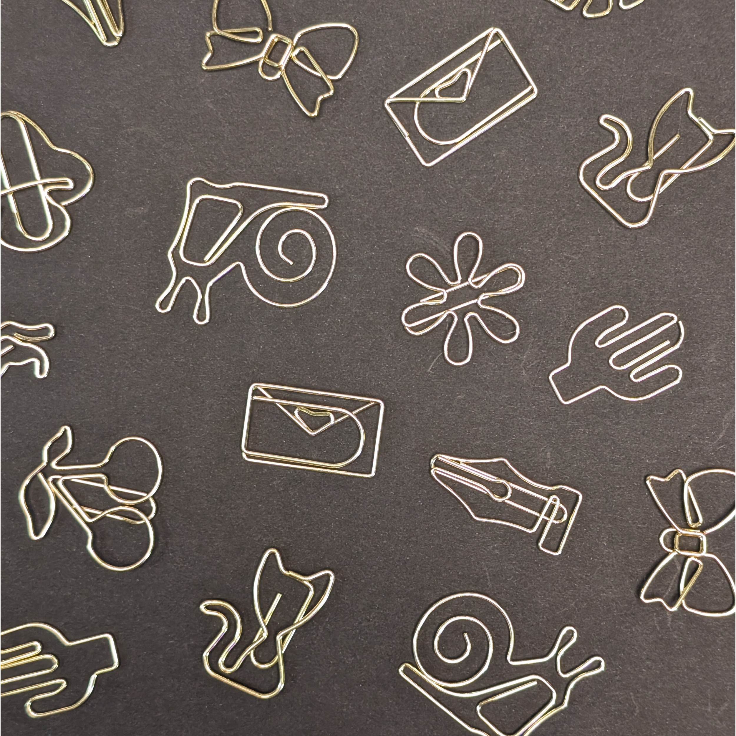 Gold Snail Paper Clips