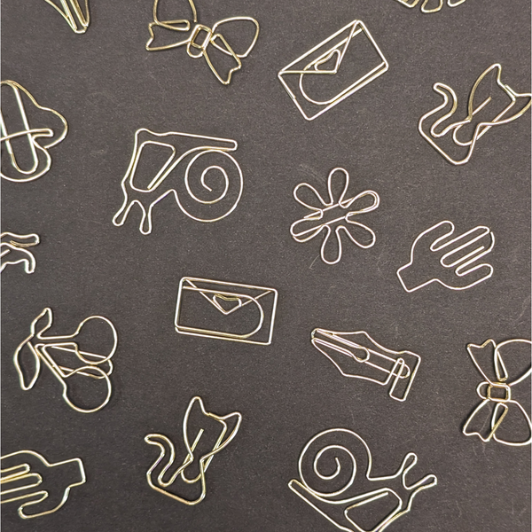 Gold Snail Paper Clips