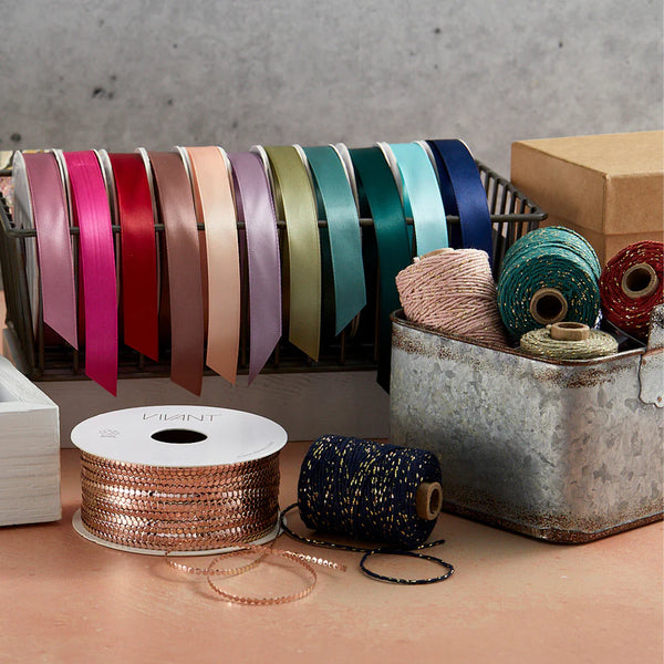 Dark Rose Double Face Satin Ribbon {sold by the yard}
